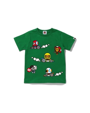 Hauts Bape Baby Milo Racing #7 Vert Enfant | ZIY-64543294